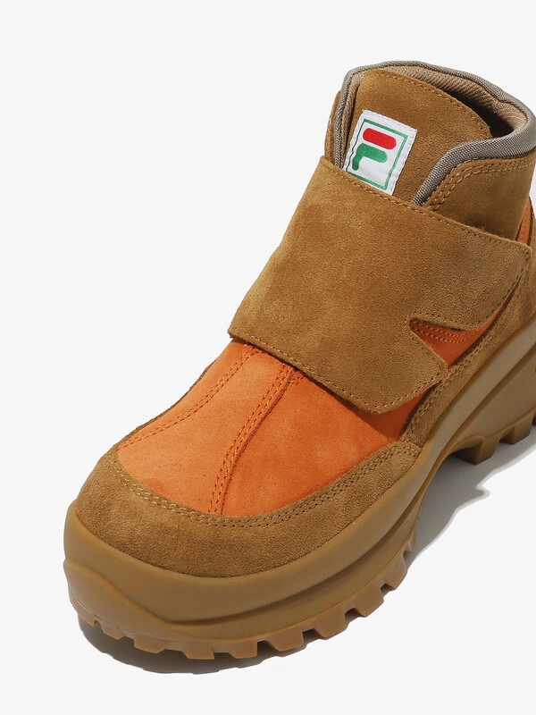 Sizing (W) 휠라 F+ 드릴 부츠 패션 신발 브라운 브라운 브라운 2000FO253BT99X001217