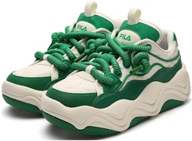 FILA斐樂 圓頭繫帶 板鞋 女款 綠色 Lookbook FILA斐樂 圓頭繫帶 板鞋 女款 綠色