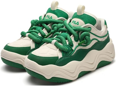 (W) FILAスケシュー 白×緑 F12W341202FWF Lookbook (W) FILAスケシュー 白×緑 F12W341202FWF