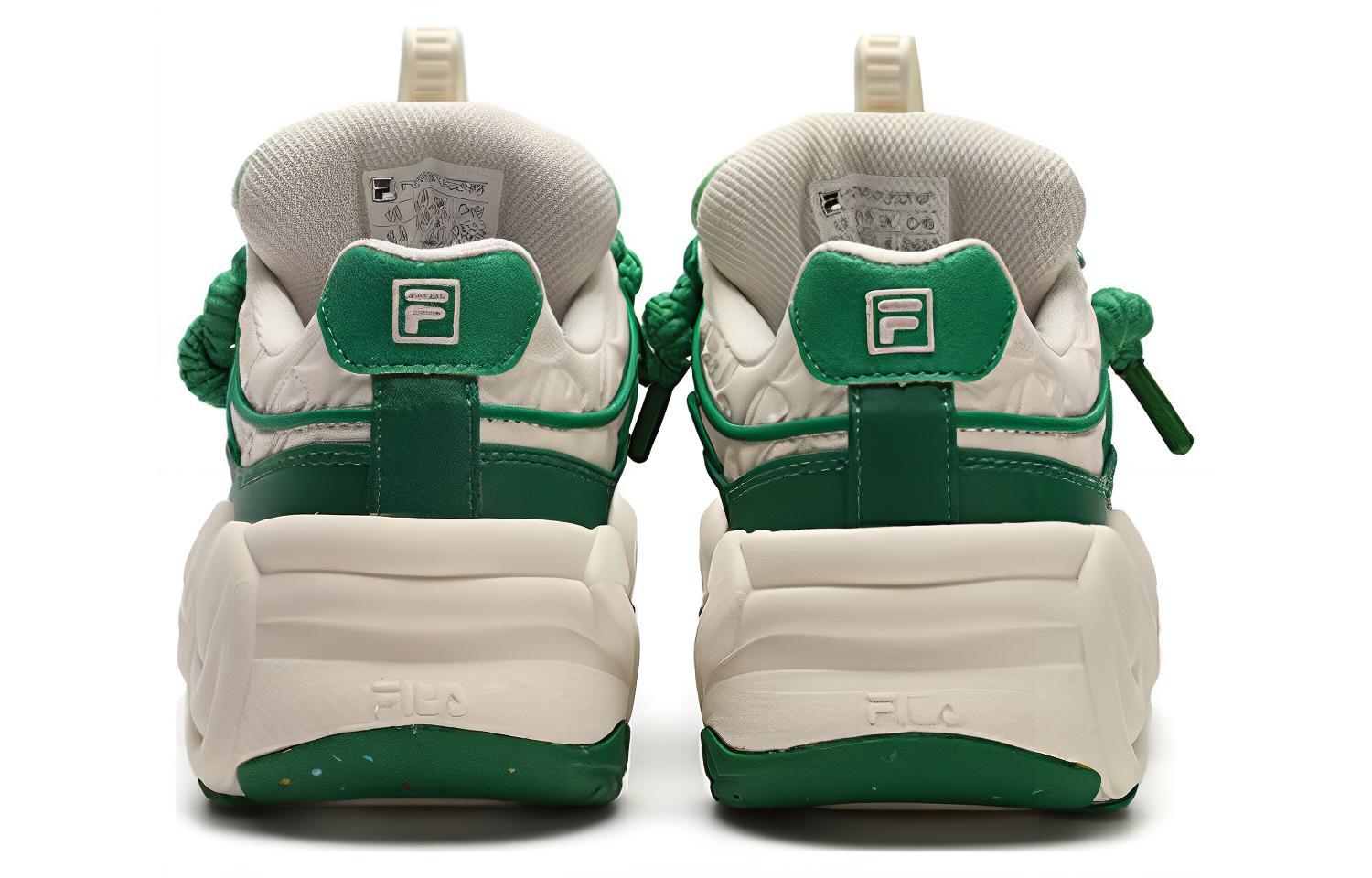 Shop (W) FILA时尚滑板鞋 '白绿' F12W341202FWF