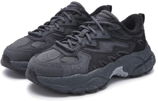 FILA斐樂 減震防滑 低幫 生活休閒鞋 女款 黑色 Lookbook FILA斐樂 減震防滑 低幫 生活休閒鞋 女款 黑色