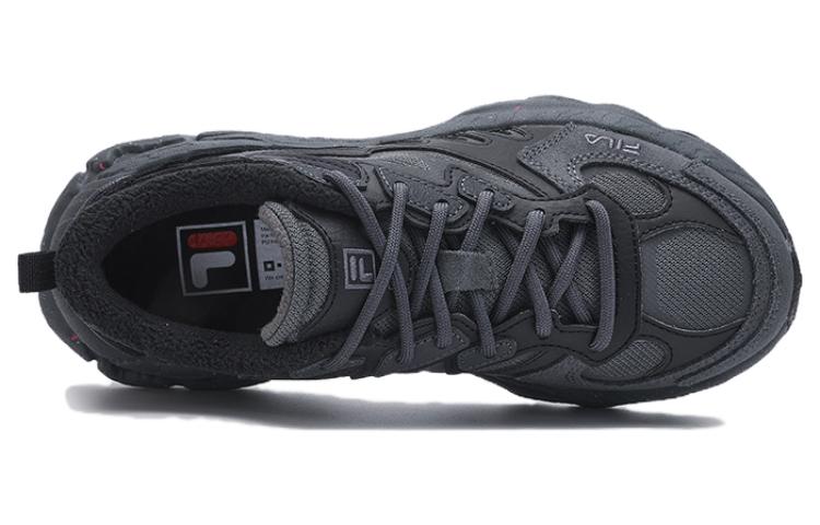 Shop FILA斐樂 減震防滑 低幫 生活休閒鞋 女款 黑色