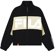 (Women) FILA FILA Originale Retro Zip Jacket - Two-Tone Logo Print, Navy Blue F11W319502F-NV (Women) FILA FILA Originale Retro Zip Jacket - Two-Tone Logo Print, Navy Blue F11W319502F-NV