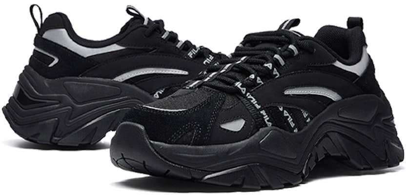 (W) FILA 鱼骨复古跑步鞋 F12W034120FBK Shop (W) FILA 鱼骨复古跑步鞋 F12W034120FBK