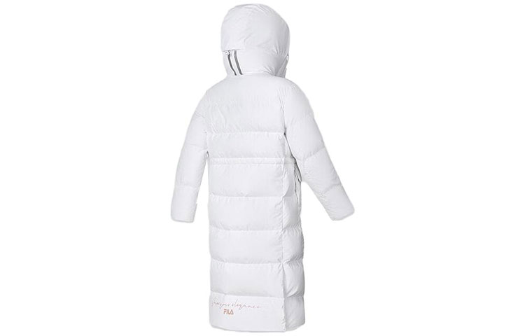 Lookbook (W) Chaqueta acolchada con capucha FILA Fitness en Blanco Jade. A11W341913F-WT