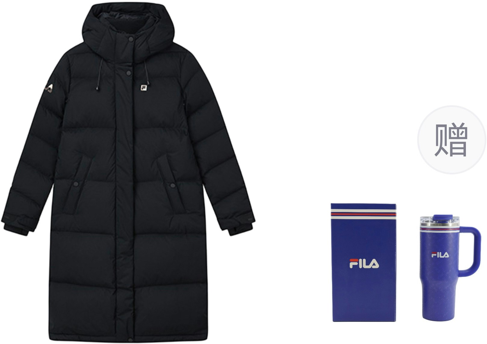 women-fila-fitness-athletics-black-long-hooded-down-jacket-for-winter-warmth-a11-w141916-fbk
