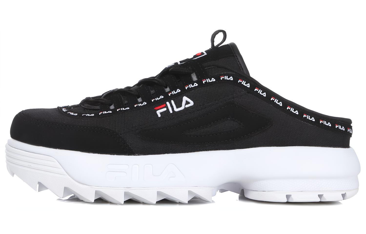 (Women) FILA Flatform Loafer Black/White FS1HTB3135X_BBK
