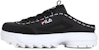 (W) FILA Flatform Loafer Hitam/Putih FS1HTB3135X_BBK