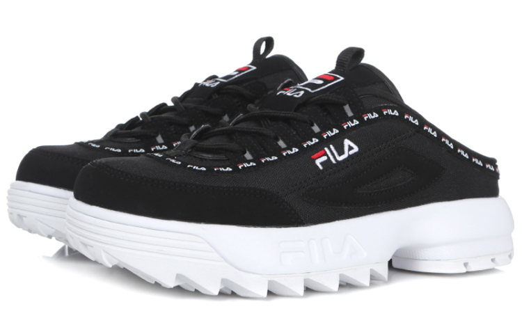 Order (W) FILA Zapatos de Plataforma Loafer Negro/Blanco FS1HTB3135X_BBK