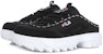 (W) FILA Flatform Loafer Hitam/Putih FS1HTB3135X_BBK