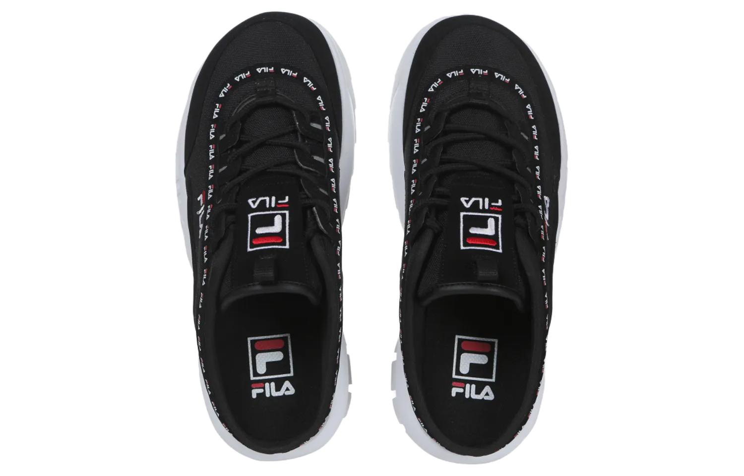 Lookbook (W) FILA Zapatos de Plataforma Loafer Negro/Blanco FS1HTB3135X_BBK