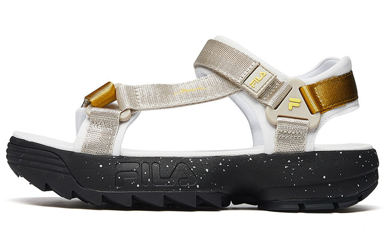 (Women) FILA Flia DRIFTER X PHILLIP LIM sports sandals Black/Gold F12W024523FBS