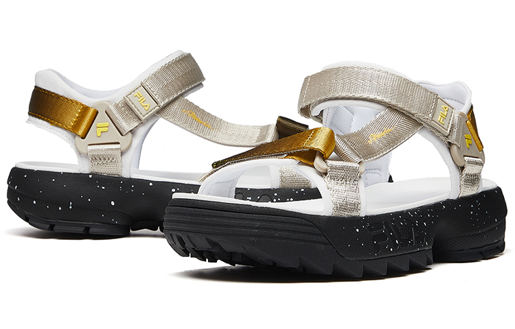Lookbook (W) Sandalias Deportivas FILA DRIFTER X PHILLIP LIM Negro/Oro F12W024523FBS