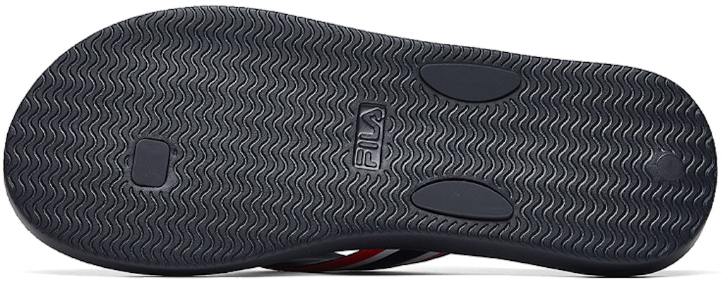 (W) FILA Sandal Jepit Hitam/Merah/Putih F12W024612FNV Shop (W) FILA Sandal Jepit Hitam/Merah/Putih F12W024612FNV