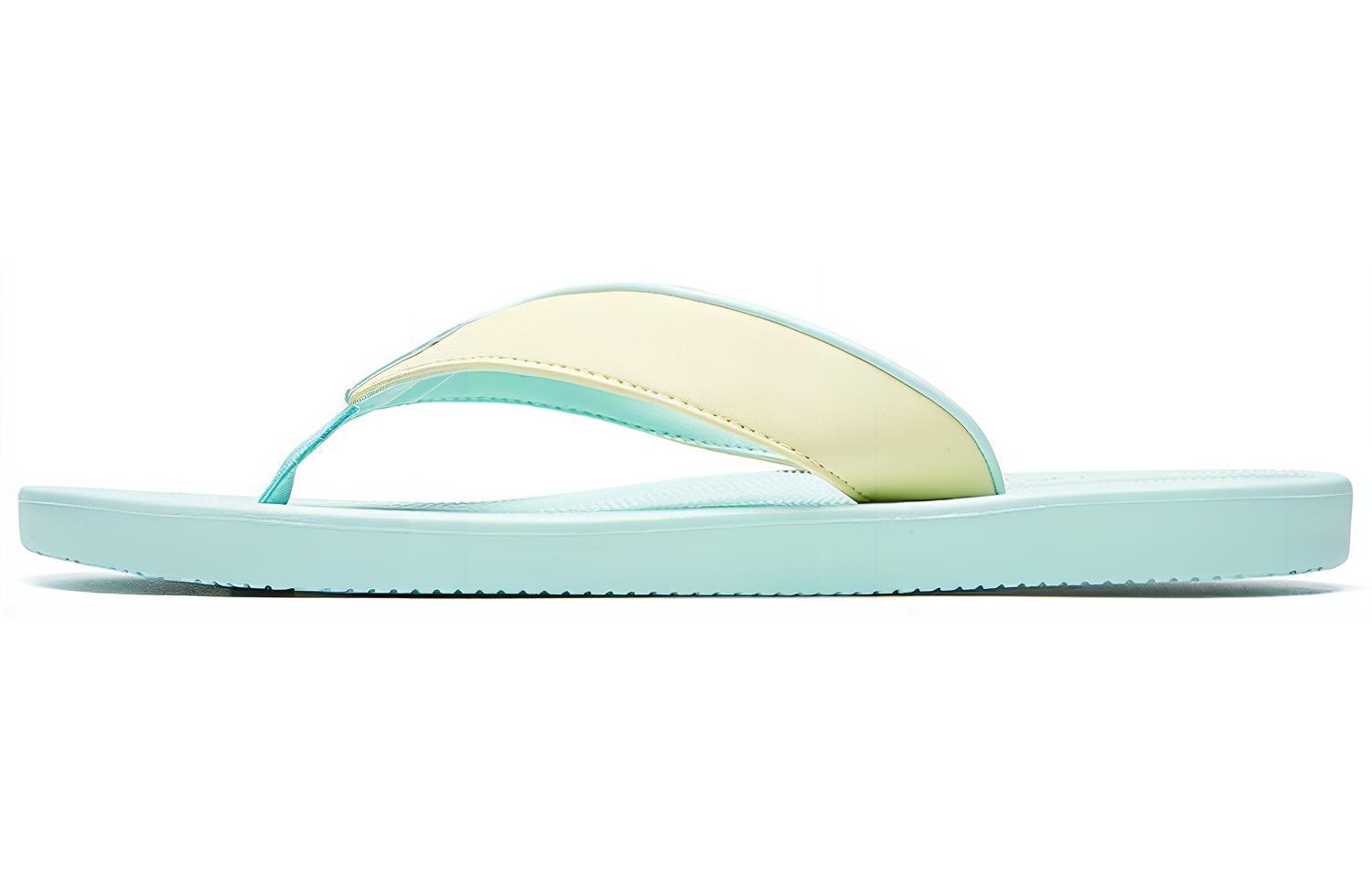 (Women) FILA Flip flops GreenYellow F12W024612FWY