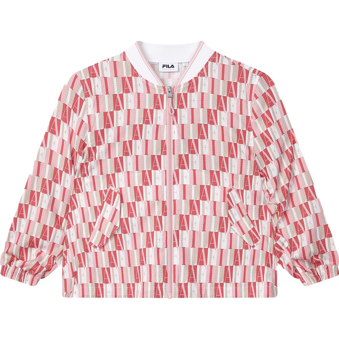 (Women) FILA Floral Casual Fashion Woven Bomber Jacket F11W334705F-ZA