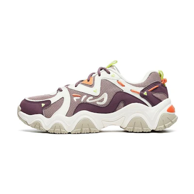 (W) FILA Fluid 4 Cat Claw Fashion Shoes 'White Purple'