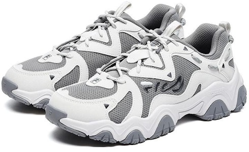 FILA斐樂 Fluid 4 復古 低幫 運動休閒鞋 女款 白灰 Shop FILA斐樂 Fluid 4 復古 低幫 運動休閒鞋 女款 白灰