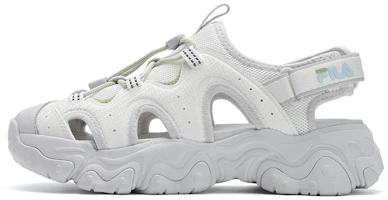 (Women) FILA FLUID 5 Sandals Cat Paw White/Grey Retro Fashion Beach Sandals. F12W522401FSN (Women) FILA FLUID 5 Sandals Cat Paw White/Grey Retro Fashion Beach Sandals. F12W522401FSN