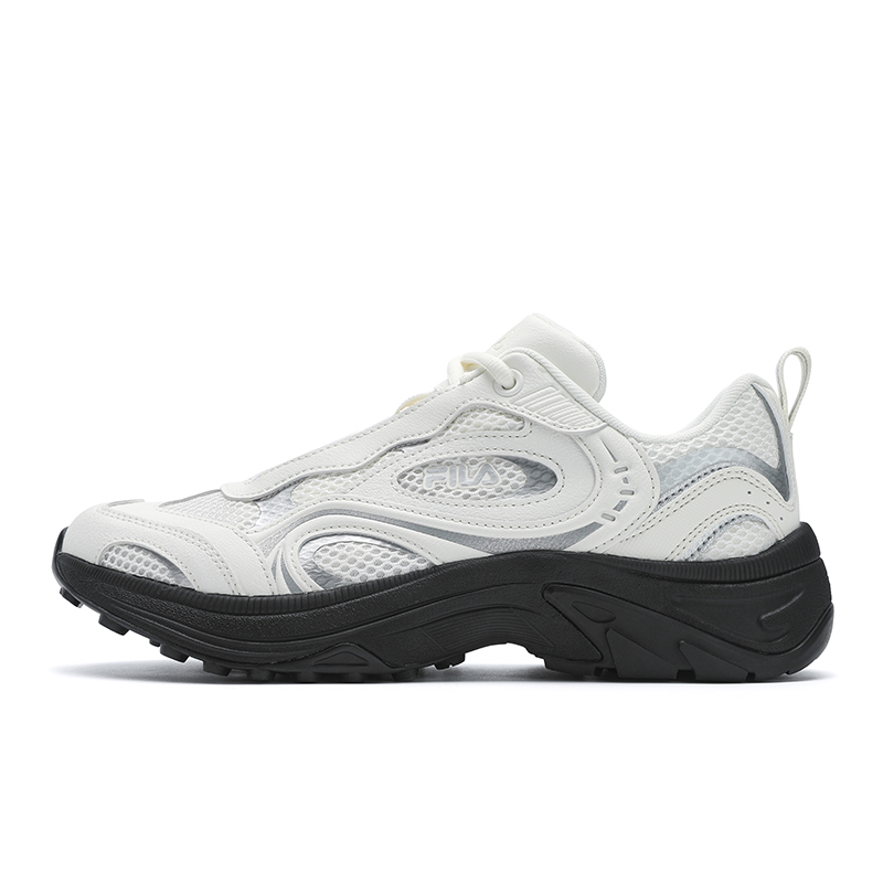 (Women) FILA FLUXION Low-Top Retro Silver Casual Breathable Lightweight Shoes F12W532115FSV