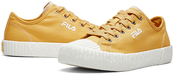 Fila 斐樂 Fmc系列 Carve 低筒帆布鞋 女款 黃 Shop Fila 斐樂 Fmc系列 Carve 低筒帆布鞋 女款 黃