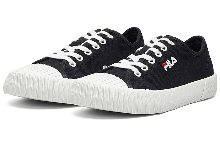Order (W) FILA FMC Series Carve Low Canvas Schoenen Zwart/Wit F12W034415FBK