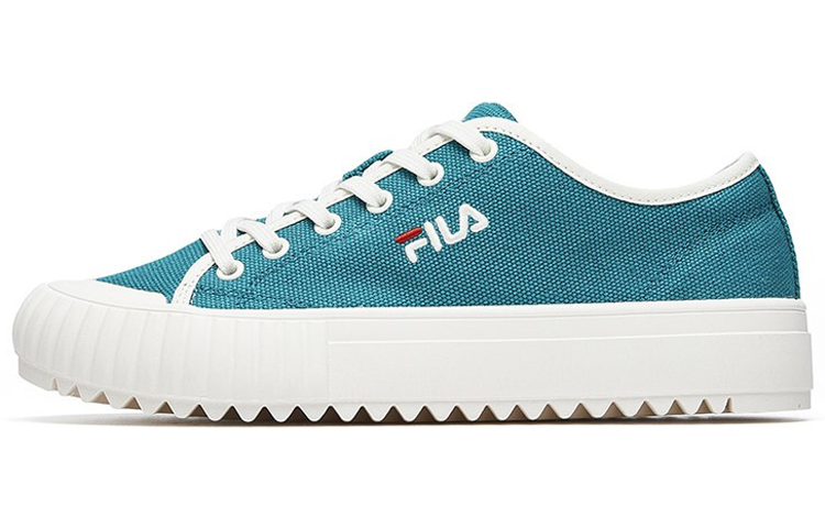 (Women) FILA Fmc Series Trail Low Canvas Shoes Blue/White F52W014404FTG