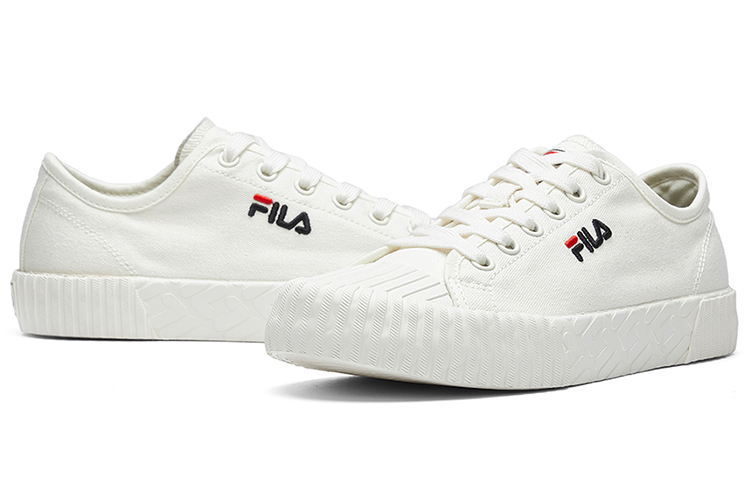 Lookbook (W) FILA Fmcv Carve Low - Baskets Blanches Toile F12W034415FSW