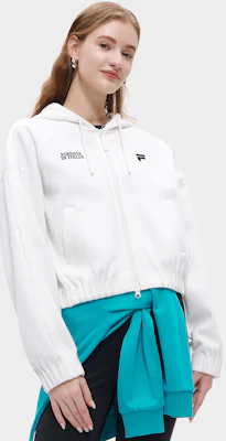 (W) FILA FUSION 2023 秋季時尚寬鬆連帽衫 白色 T11W335501F-WT Purchase (W) FILA FUSION 2023 秋季時尚寬鬆連帽衫 白色 T11W335501F-WT