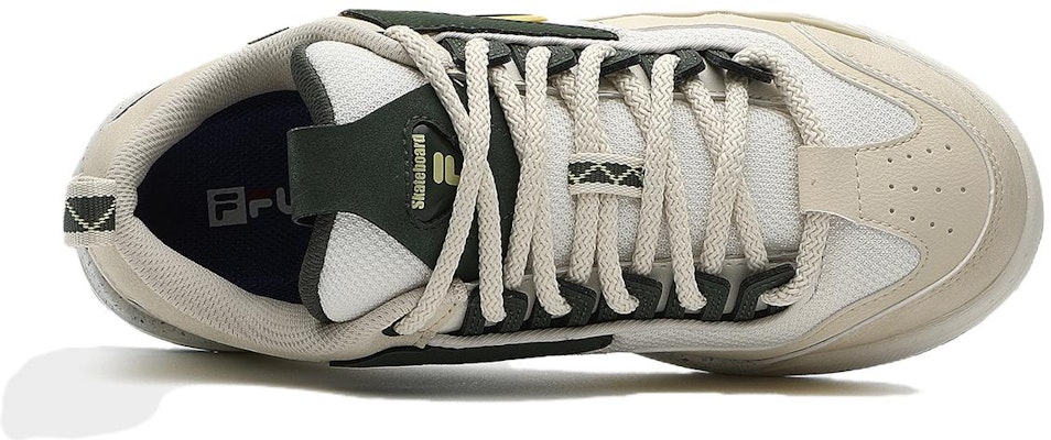 (W) FILA FUSION Nollie Sneakers 'Beige Hitam Putih' T12W332301FWB Lookbook (W) FILA FUSION Nollie Sneakers 'Beige Hitam Putih' T12W332301FWB