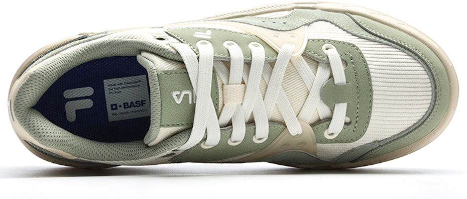 (W) 휠라 퓨전 뱅크 스케이트 슈즈 '화이트 그린' T12W242205FWT Lookbook (W) 휠라 퓨전 뱅크 스케이트 슈즈 '화이트 그린' T12W242205FWT