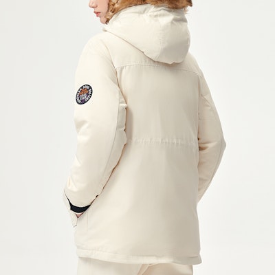 (Women) FILA Fusion Baseball Series Parka Multi-Pocket Down Jacket Stone Beige T11W145902F-IY Purchase (Women) FILA Fusion Baseball Series Parka Multi-Pocket Down Jacket Stone Beige T11W145902F-IY