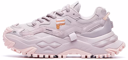 (Women) FILA FUSION Bianco Fob Sneakers 'Lilac Pink' T12W221303FVV (Women) FILA FUSION Bianco Fob Sneakers 'Lilac Pink' T12W221303FVV