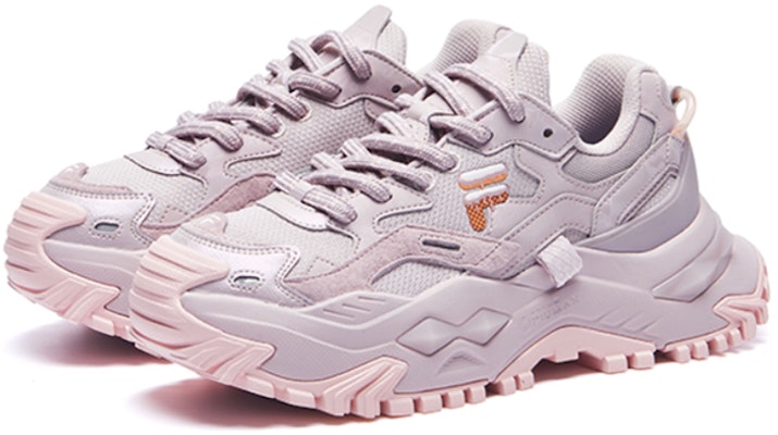 (W) FILA FUSION Bianco Fob スニーカー (ライラックピンク) T12W221303FVV Order (W) FILA FUSION Bianco Fob スニーカー (ライラックピンク) T12W221303FVV