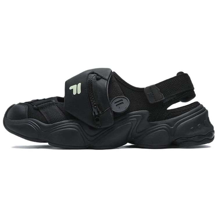 (W) FILA FUSION 'Black Beach Sandals'
