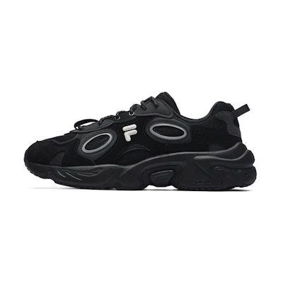 (W) FILA FUSION Raccoon Sneakers 'Black White Grey'
