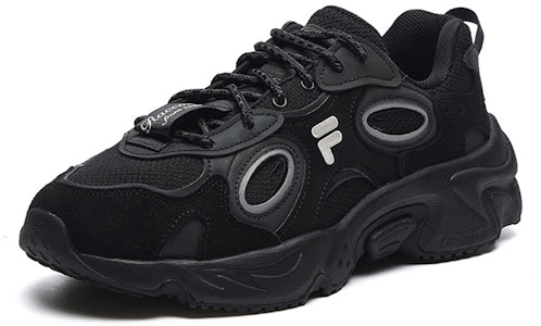 (W) FILA FUSION 浣熊运动鞋 '黑白灰' T12W217314FBK Order (W) FILA FUSION 浣熊运动鞋 '黑白灰' T12W217314FBK