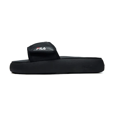 (W) FILA FUSION Lifestyle Slippers 'Black'