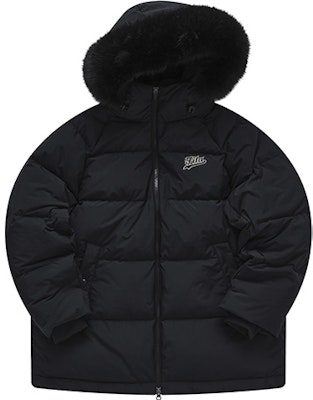 (Women) FILA Fusion Black Hooded Parka Winter Jacket with Letter Print Design. T11W242909F-BK Buy (Women) FILA Fusion Black Hooded Parka Winter Jacket with Letter Print Design. T11W242909F-BK