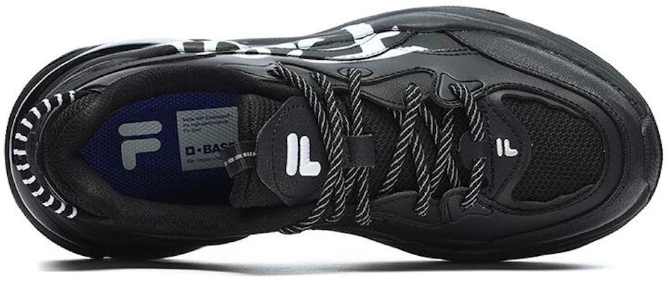FILA FUSION 斐乐潮牌 減震耐磨防滑 低幫 老爹鞋 女款 黑色 Order FILA FUSION 斐乐潮牌 減震耐磨防滑 低幫 老爹鞋 女款 黑色