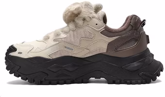 (Women) FILA FUSION BIANCO Platform Sneakers 'White Beige Brown' T12W341303FGF (Women) FILA FUSION BIANCO Platform Sneakers 'White Beige Brown' T12W341303FGF