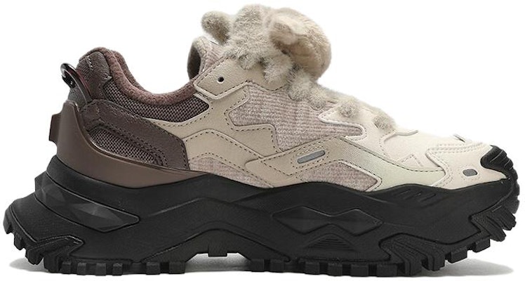 (W) FILA FUSION BIANCO Platform Sneakers 'Putih Beige Coklat' T12W341303FGF Order (W) FILA FUSION BIANCO Platform Sneakers 'Putih Beige Coklat' T12W341303FGF