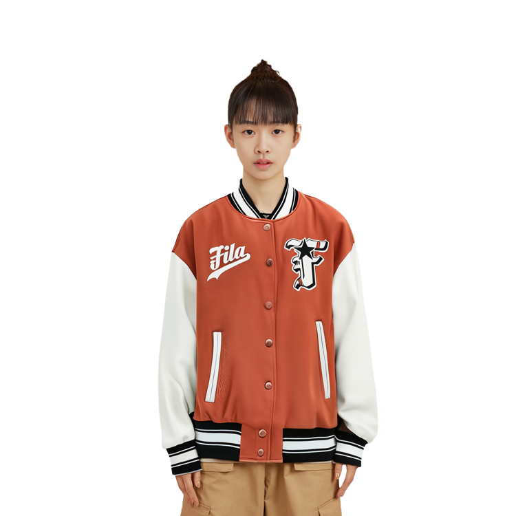 Details for (W) FILA Fusion休閒棒球保暖棉外套-乒乓橘色 T11W412901F-OR