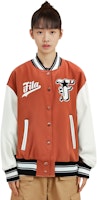 (W) FILA Fusion休閒棒球保暖棉外套-乒乓橘色 T11W412901F-OR Details for (W) FILA Fusion休閒棒球保暖棉外套-乒乓橘色 T11W412901F-OR