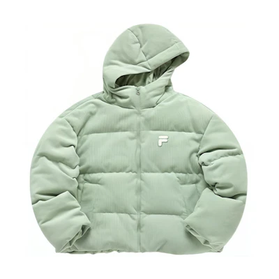 (Women) FILA Fusion Casual Zip-Up Down Jacket in Herbal Green. T11W416902F-LG