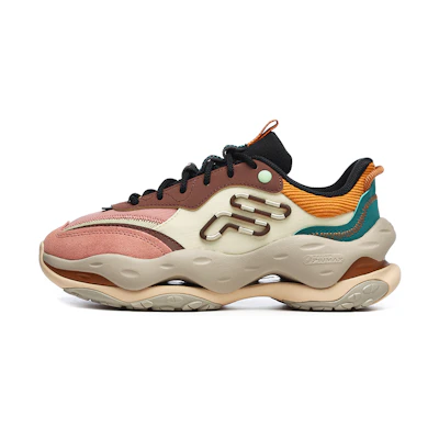 (W) FILA FUSION Cheese Sneakers 'Brown Pink'