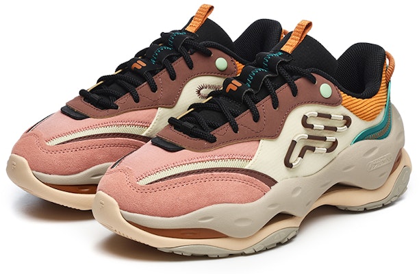 (Women) FILA FUSION Cheese Sneakers 'Brown Pink' T12W241103FPR Order (Women) FILA FUSION Cheese Sneakers 'Brown Pink' T12W241103FPR