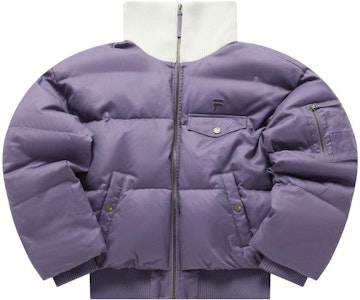 (W) 휠라 퓨전 컬러블록 집업 퍼퍼 재킷 브라이트 퍼플. T11W413903F-PU Order (W) 휠라 퓨전 컬러블록 집업 퍼퍼 재킷 브라이트 퍼플. T11W413903F-PU