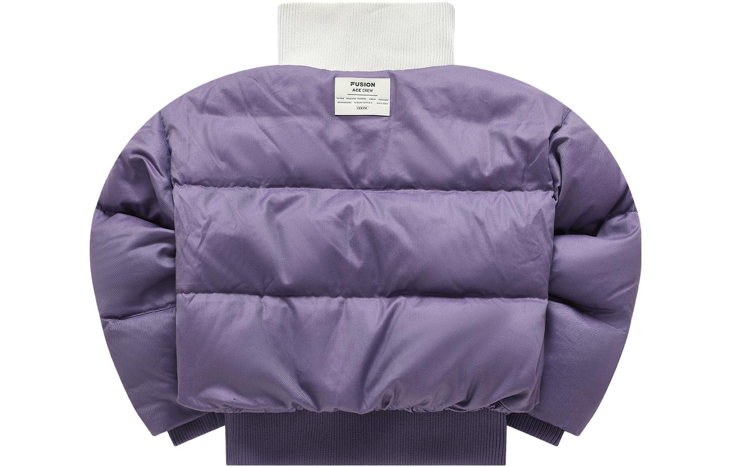 Lookbook (W) 휠라 퓨전 컬러블록 집업 퍼퍼 재킷 브라이트 퍼플. T11W413903F-PU