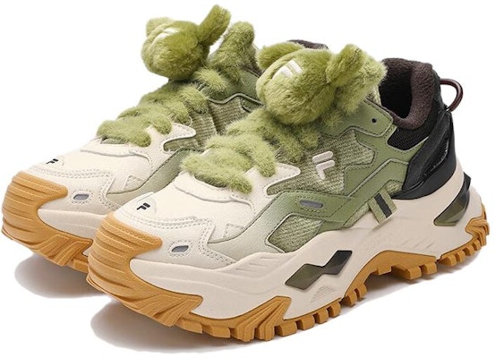 (Women) FILA FUSION BIANCO Sneakers 'White Green Black' T12W341303FWM Lookbook (Women) FILA FUSION BIANCO Sneakers 'White Green Black' T12W341303FWM